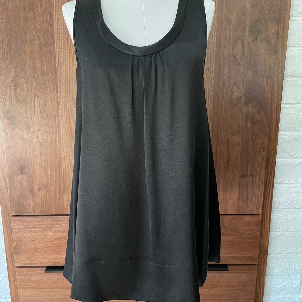 Eileen Fisher Silk Charmeuse Blouse - Size M